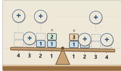A cross marks two layers. The weight numbers stay visible; only spaces with room can be selected.