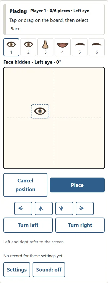 1. Tap or drag the outlined feature. 2. Press Place to confirm.