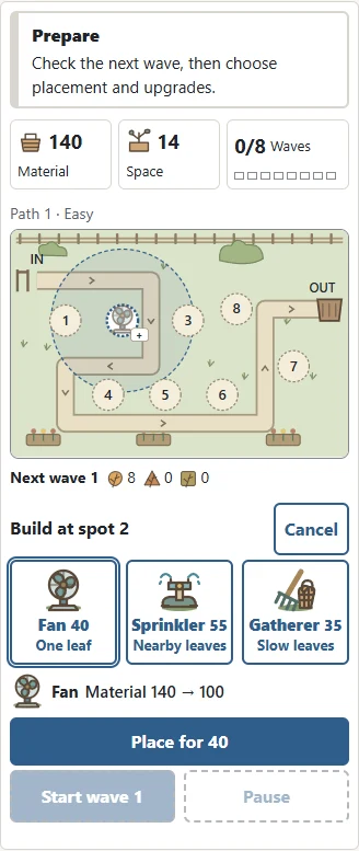 Preview a device and cancel